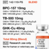 BPC-157, TB-500, GHK-Cu 60mg (Glow Blend)