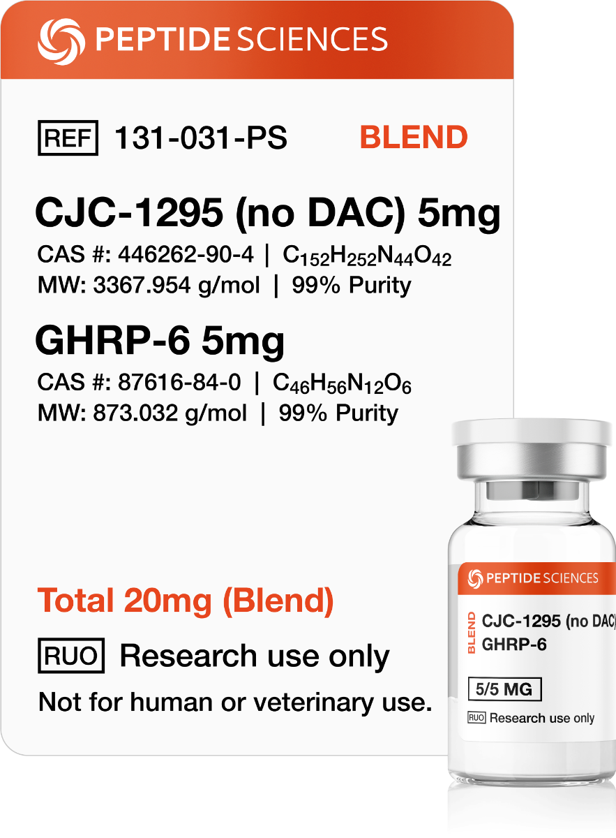 CJC-1295 (No DAC), GHRP-6 10mg (Blend)