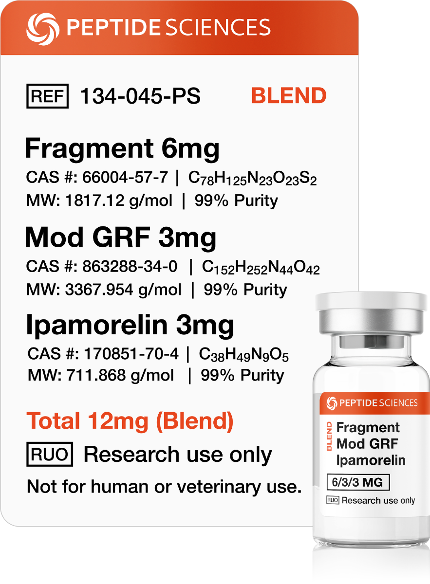 Fragment, Modified GRF, Ipamorelin 12mg (Blend)