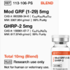 Mod GRF, GHRP-2 10mg (Blend)
