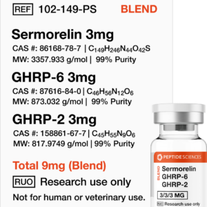 Sermorelin, GHRP-6, GHRP-2 9mg (Blend)